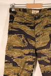 Late 1960s US-S Gold Tiger Pattern Tiger Stripe US-Cut Pants, Used