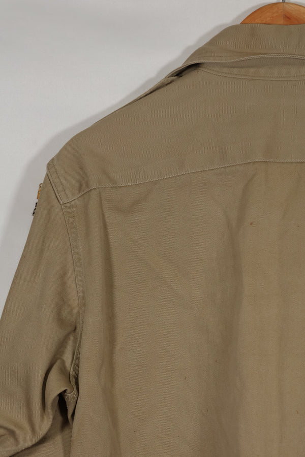 1960年代ロット　サマーユニフォームシャツ　LOCKE　元SF隊員　放出　中古品