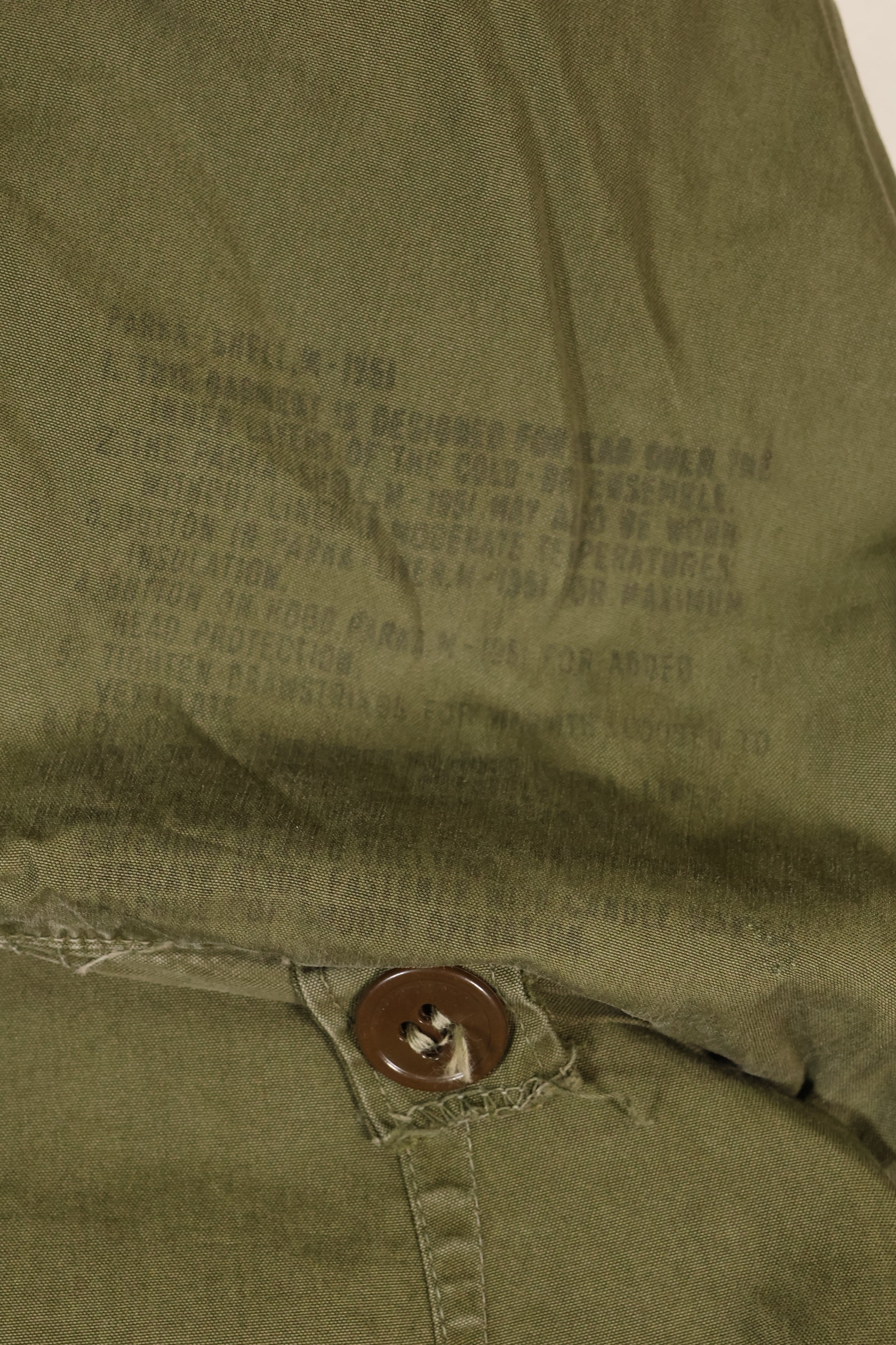 Early 1950s SMALL M51 field parka, liner set, mod coat, used.