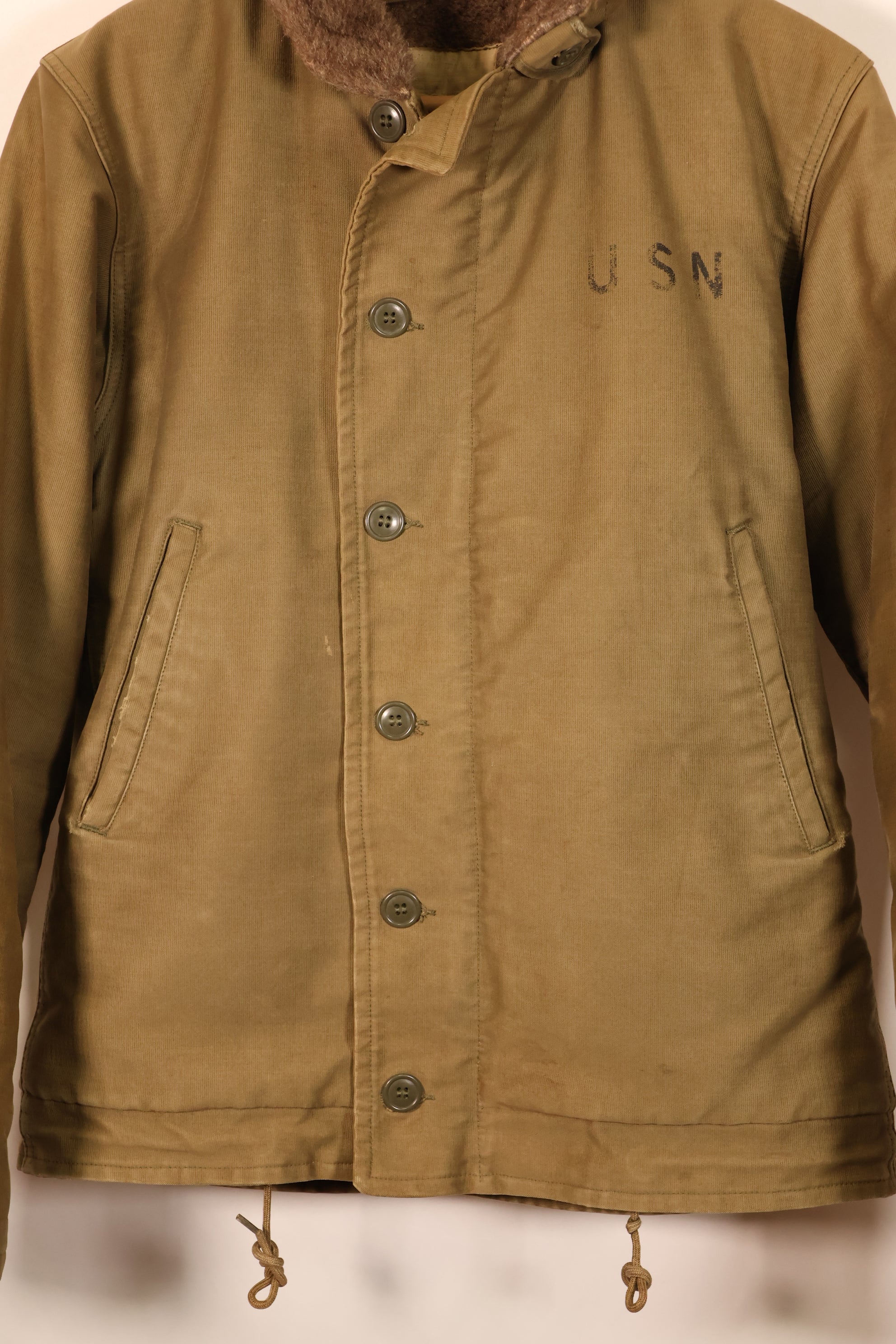 1950s Lot, Size 36–38, U.S. Navy N-1 Deck Jacket, CVA-62, Used
