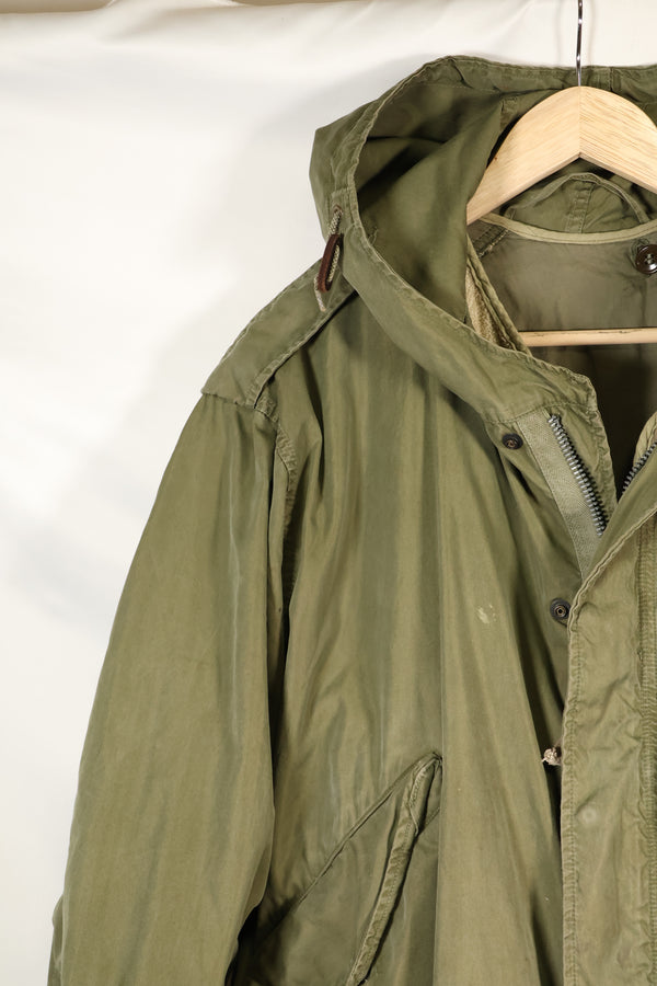 ช่วงต้นทศวรรษ 1950 ประมาณ SMALL M51 เสื้อฮู้ดฟิลด์พร้อมซับใน เสื้อฮู้ดมอดส์ สินค้ามือสอง