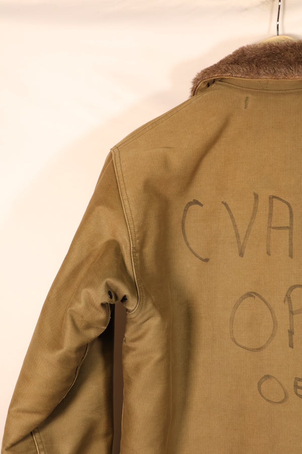 1950s Lot, Size 36–38, U.S. Navy N-1 Deck Jacket, CVA-62, Used