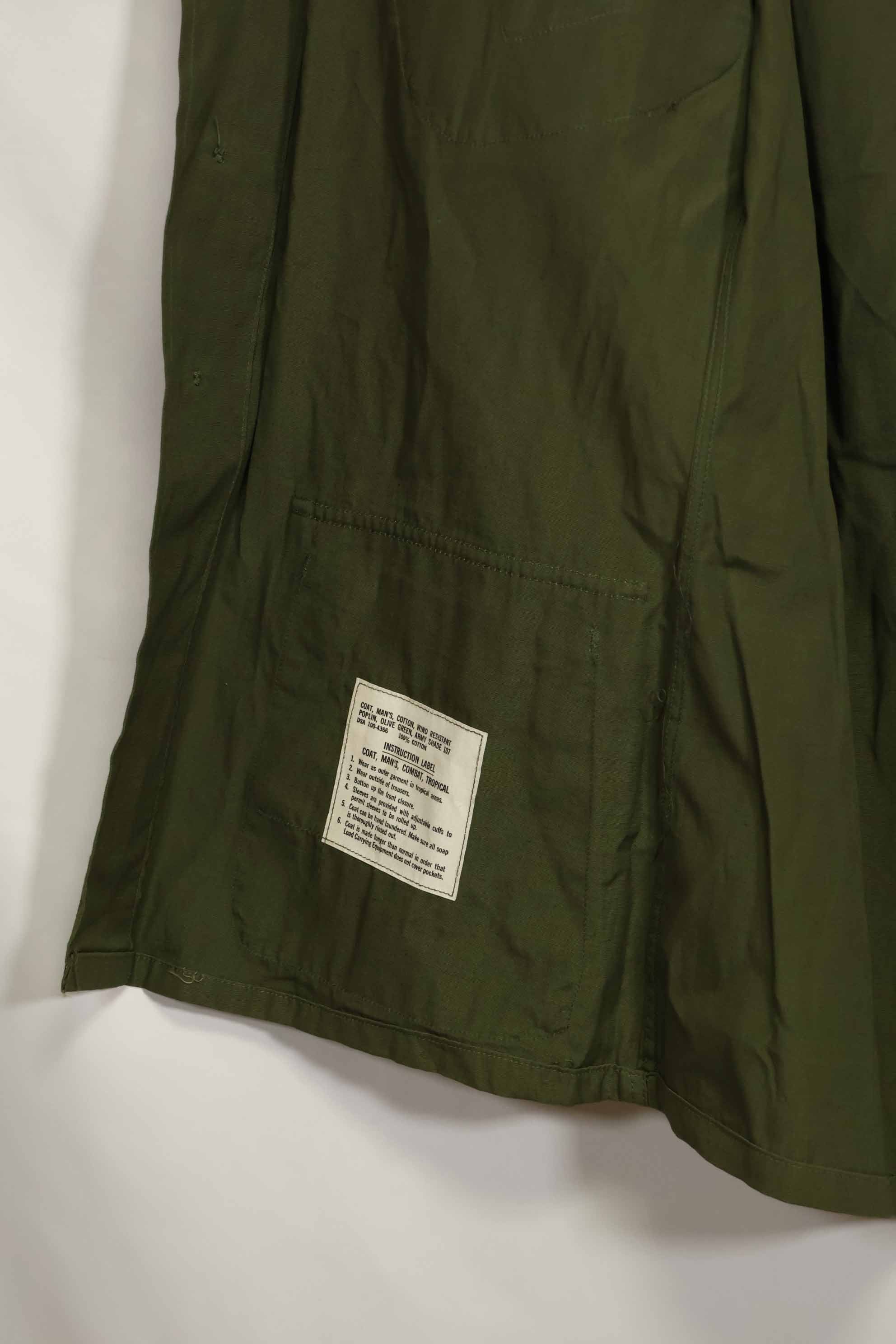 Estimated 1966-67 Contract Deadstock 3rd Model Jungle Fatigue Jacket S-R Unused