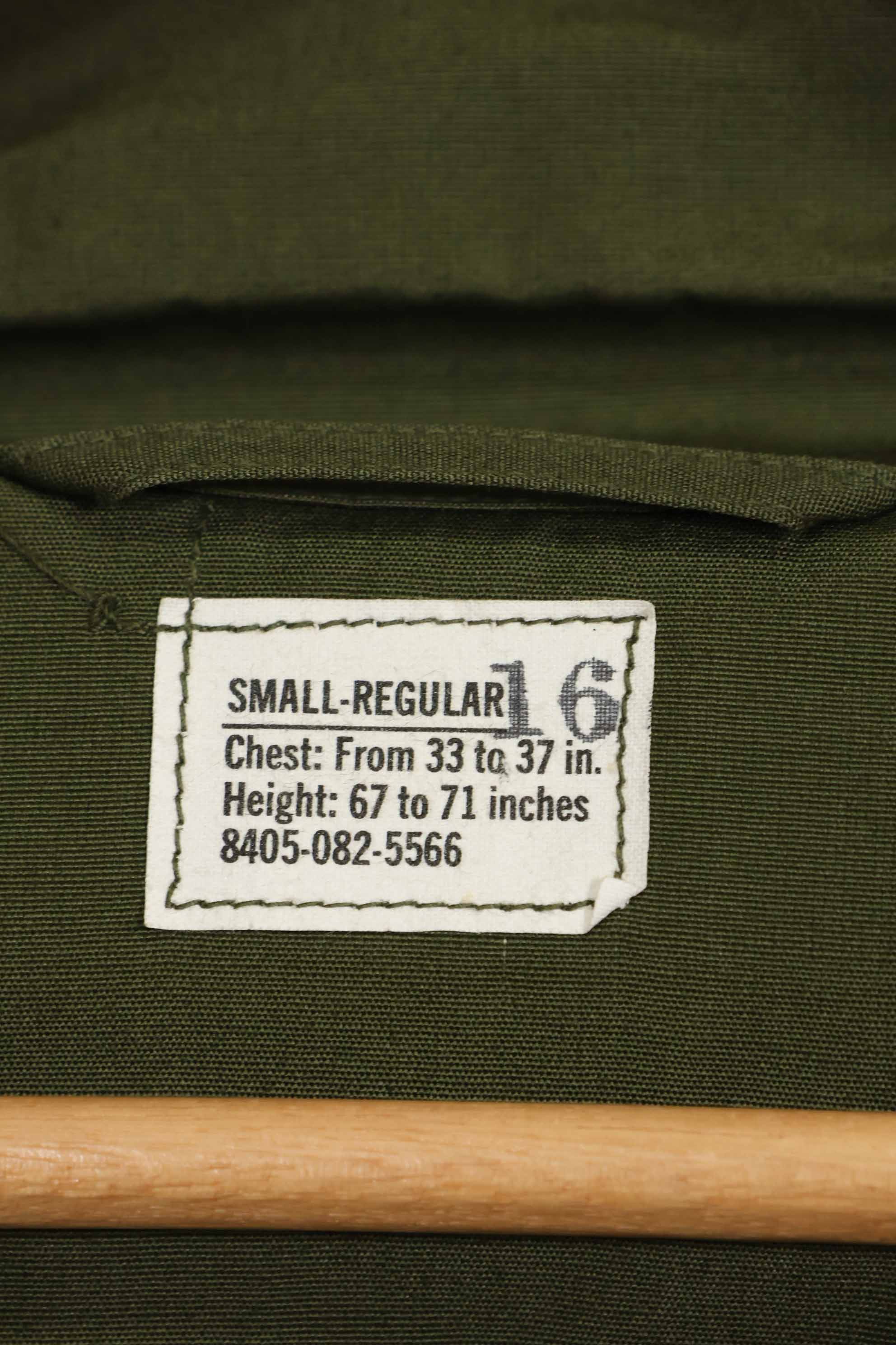 Estimated 1966-67 Contract Deadstock 3rd Model Jungle Fatigue Jacket S-R Unused