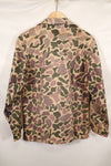 1960年代前半　退色あり　推定A-L　CIDG　ベオガム迷彩　Asian カット　シャツ