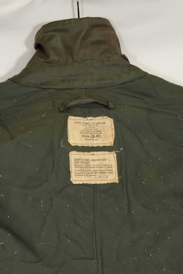 1978年契約　アメリカ海軍　空軍　CWU-45P　フライトジャケット　Medium　中古品