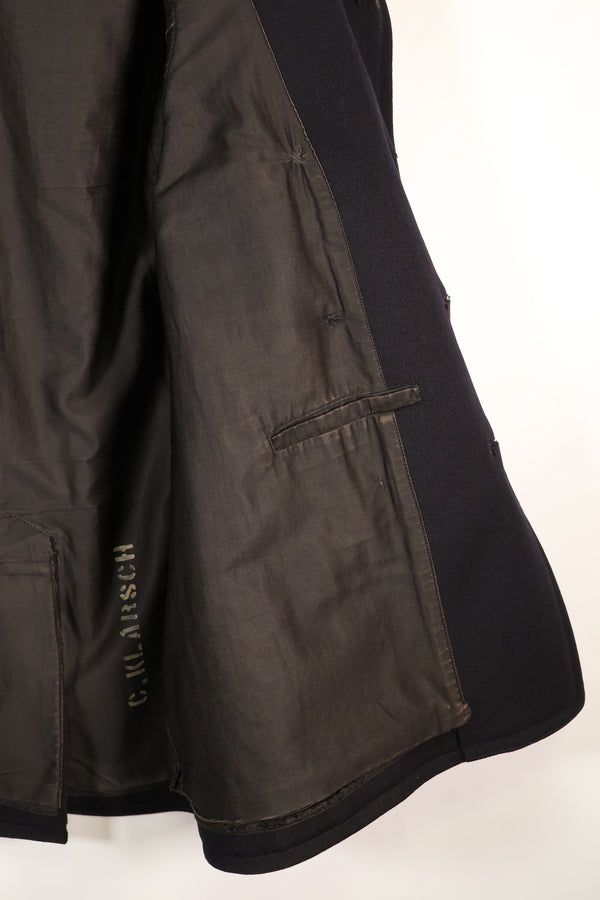 ประมาณปี 1940 ขนาดประมาณ 38 กระดุม 10 เม็ด เสื้อโค้ทของกองทัพเรือสหรัฐฯ สภาพดี B