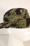 1960s, estimated size M, sewn in Okinawa, CISO cut, Okinawa Tiger boonie hat, used.