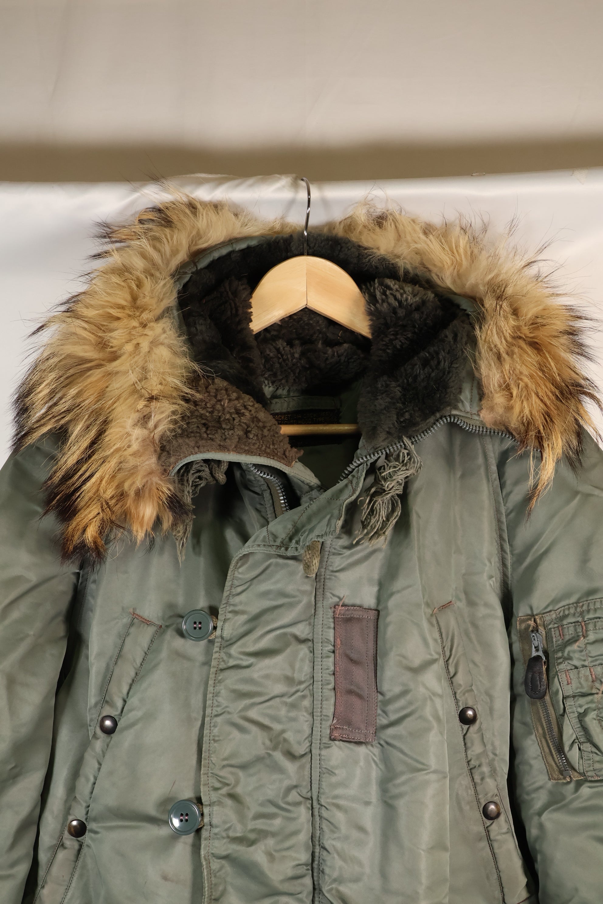 ทศวรรษ 1950 MEDIUM ป้ายสีดำ N-3B Heavy Zone แจ็คเก็ตบินมือสอง