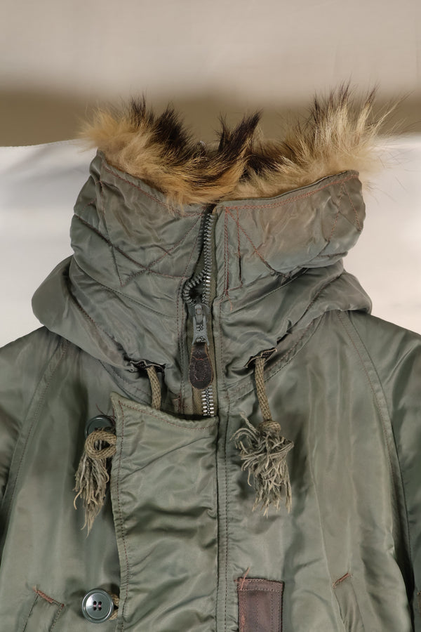 ทศวรรษ 1950 MEDIUM ป้ายสีดำ N-3B Heavy Zone แจ็คเก็ตบินมือสอง