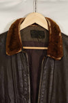 1950s-60s lot US Navy G-1 flight jacket, used.