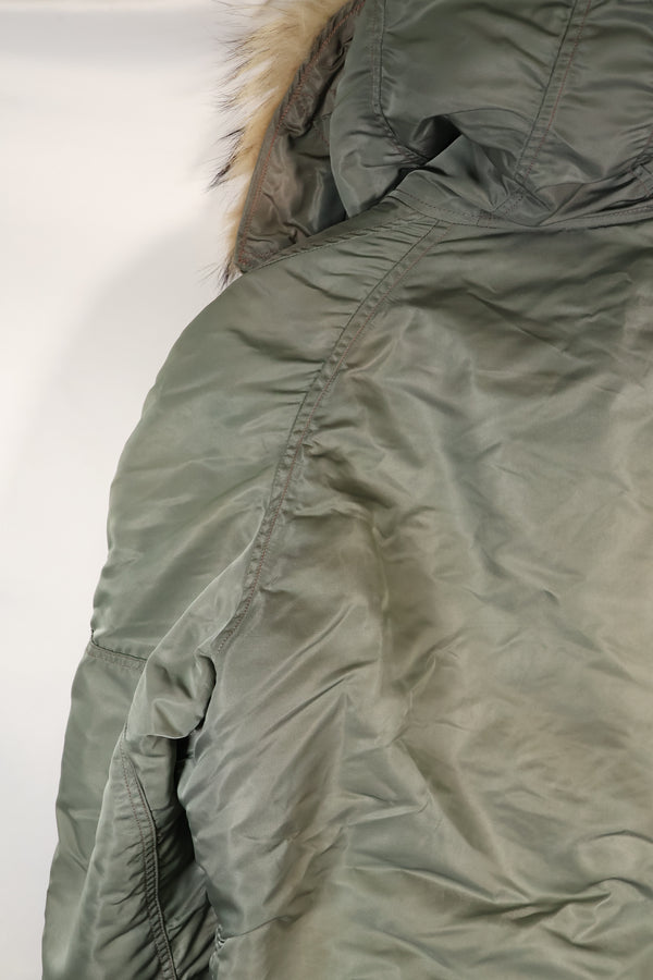 ทศวรรษ 1950 MEDIUM ป้ายสีดำ N-3B Heavy Zone แจ็คเก็ตบินมือสอง