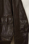 1950s-60s lot US Navy G-1 flight jacket, used.