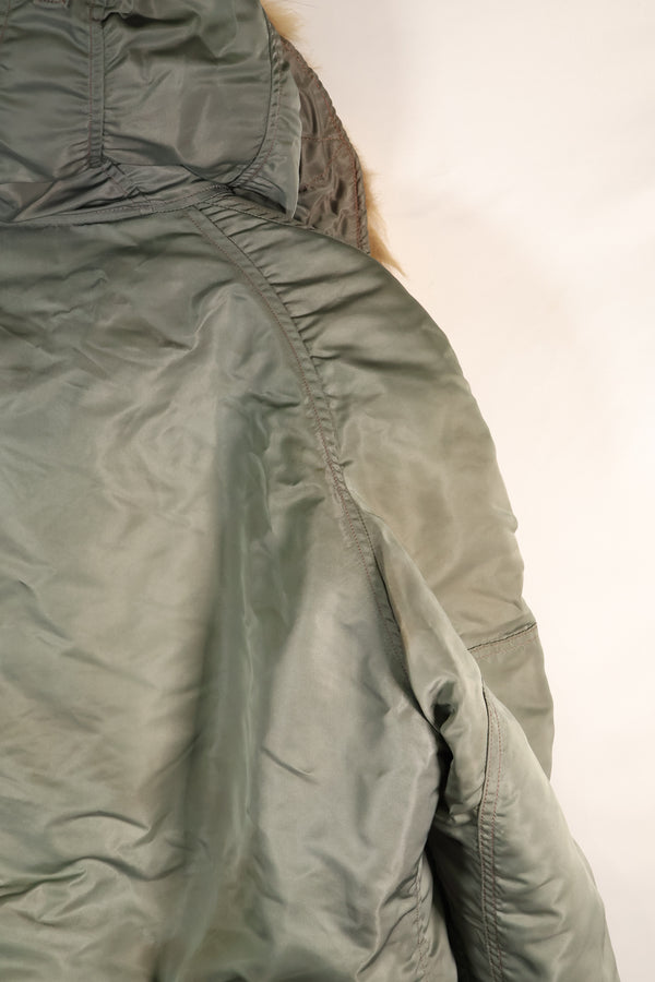 ทศวรรษ 1950 MEDIUM ป้ายสีดำ N-3B Heavy Zone แจ็คเก็ตบินมือสอง