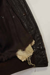 1950s-60s lot US Navy G-1 flight jacket, used.