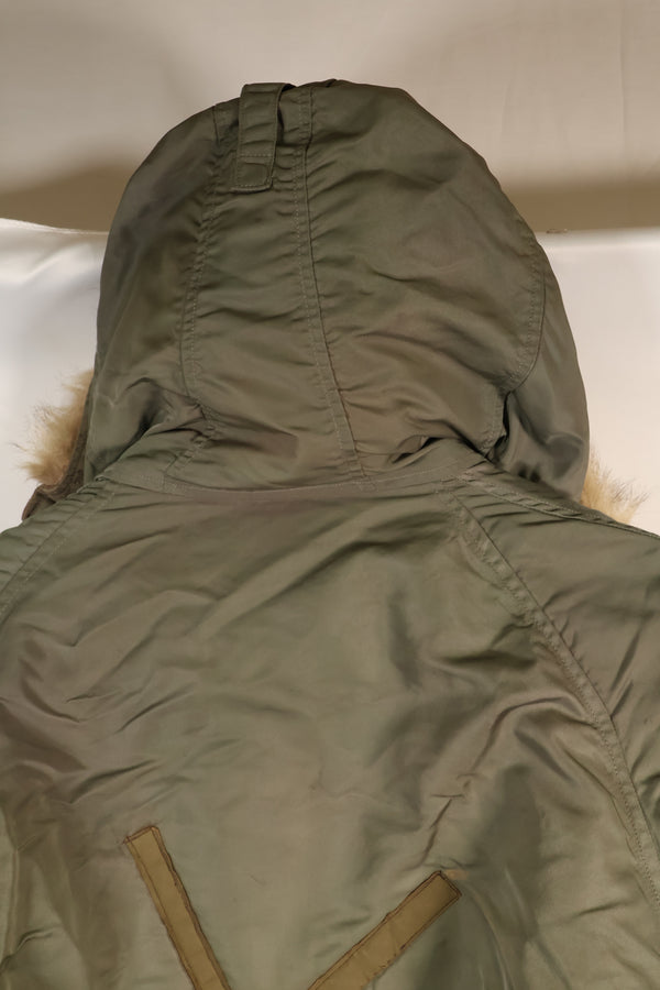 ทศวรรษ 1950 LARGE กองทัพอากาศสหรัฐอเมริกา N-3B เสื้อแจ็คเก็ตสำหรับลูกเรืออากาศยาน รุ่นแกรนด์ครู มือสอง