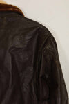 1950s-60s lot US Navy G-1 flight jacket, used.