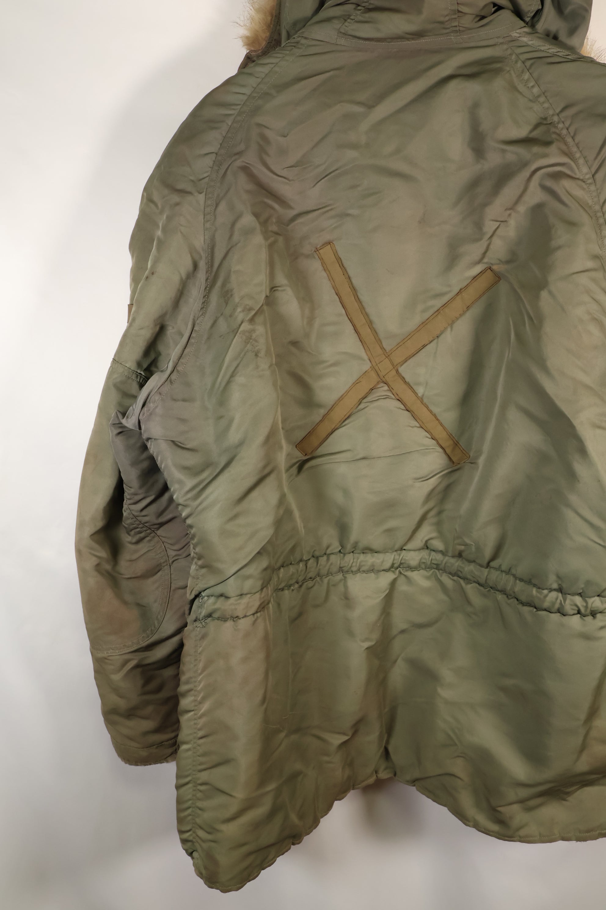 ทศวรรษ 1950 LARGE กองทัพอากาศสหรัฐอเมริกา N-3B เสื้อแจ็คเก็ตสำหรับลูกเรืออากาศยาน รุ่นแกรนด์ครู มือสอง