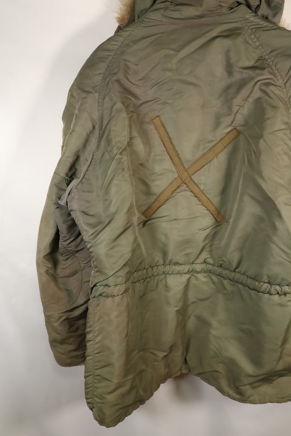 ทศวรรษ 1950 LARGE กองทัพอากาศสหรัฐอเมริกา N-3B เสื้อแจ็คเก็ตสำหรับลูกเรืออากาศยาน รุ่นแกรนด์ครู มือสอง