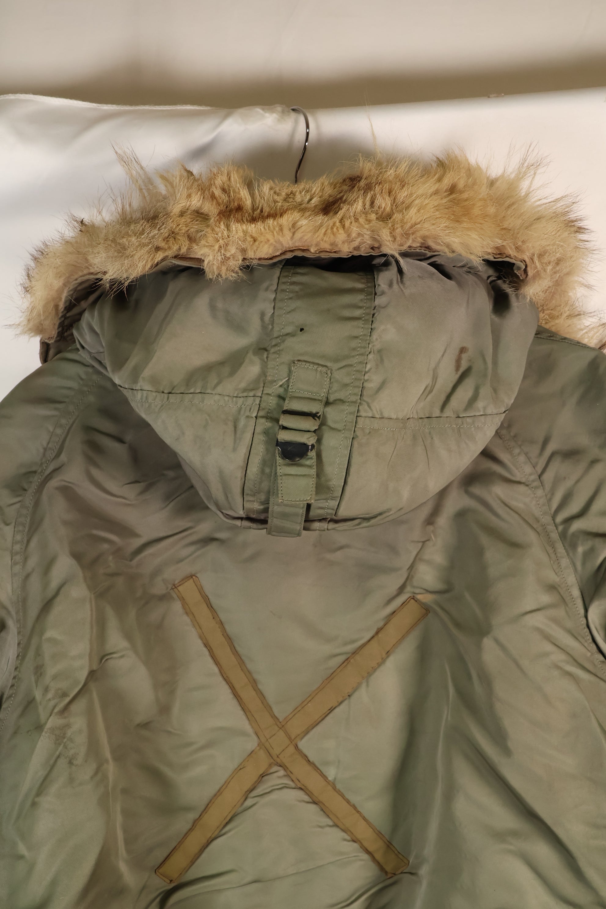 ทศวรรษ 1950 LARGE กองทัพอากาศสหรัฐอเมริกา N-3B เสื้อแจ็คเก็ตสำหรับลูกเรืออากาศยาน รุ่นแกรนด์ครู มือสอง