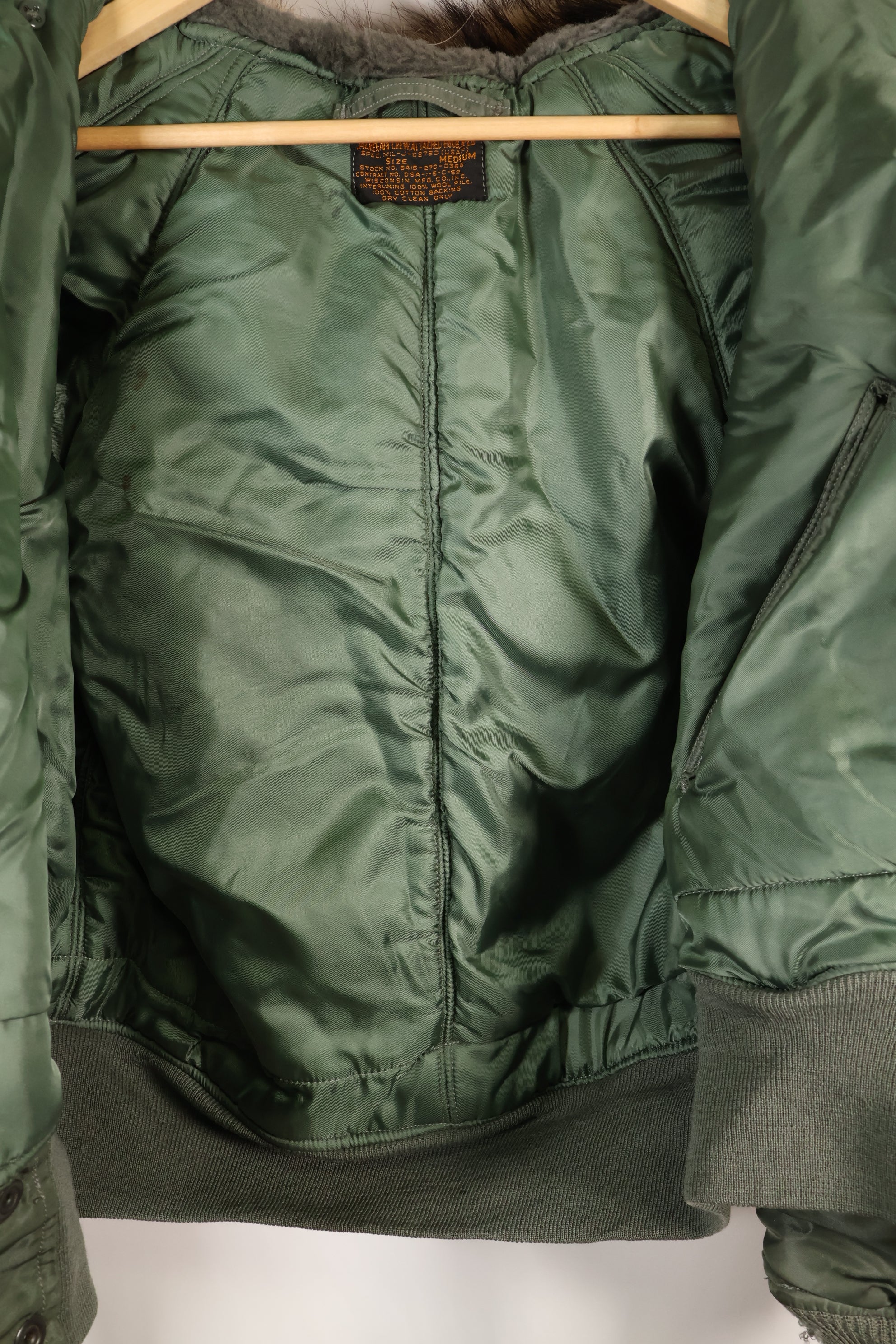 สัญญาปี 1962 MEDIUM N2-B เสื้อแจ็คเก็ตสำหรับลูกเรือการบิน Heavy Zone สินค้ามือสอง