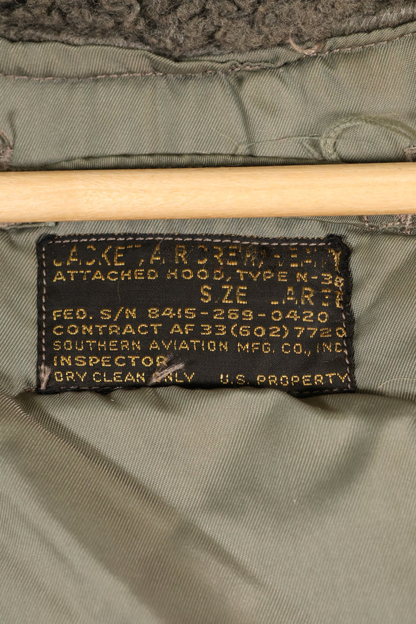 1950s LARGE USAF N-3B Heavy Zone Air Crew Flight Jacket มือสอง