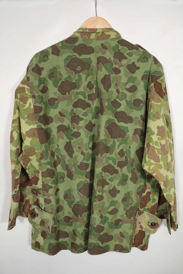 実物生地　フロッグスキン迷彩　フランス軍空挺ジャケット　再現品　ダックハンター　中古品