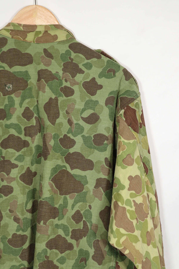 実物生地　フロッグスキン迷彩　フランス軍空挺ジャケット　再現品　ダックハンター　中古品