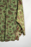 実物生地　フロッグスキン迷彩　フランス軍空挺ジャケット　再現品　ダックハンター　中古品
