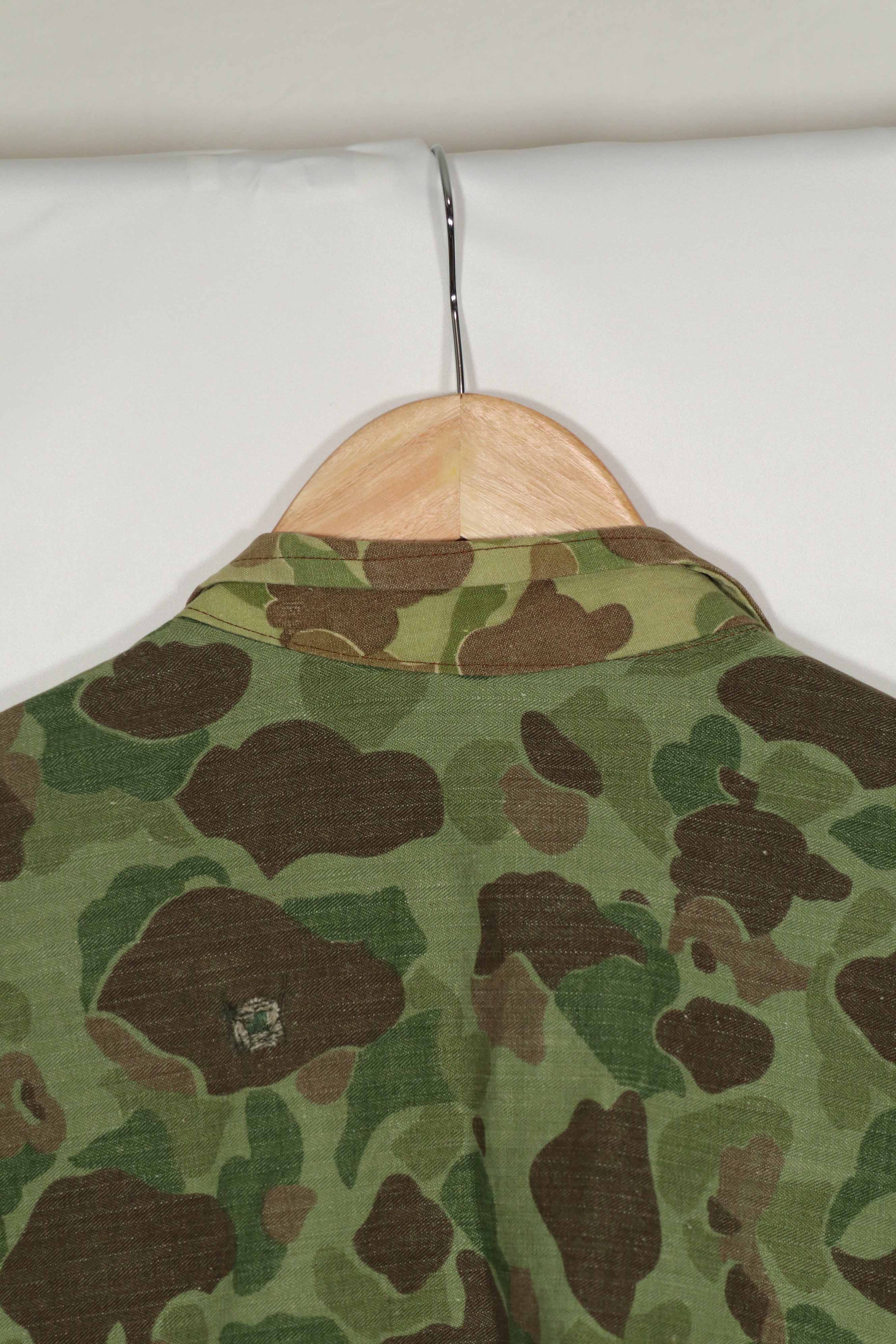 実物生地　フロッグスキン迷彩　フランス軍空挺ジャケット　再現品　ダックハンター　中古品