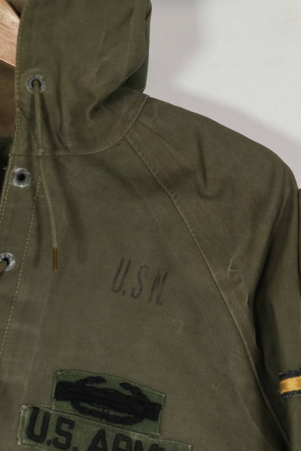 実物　US NAVY デッキジャケット　第一歩兵師団　第16歩兵連隊　レア品　中古品