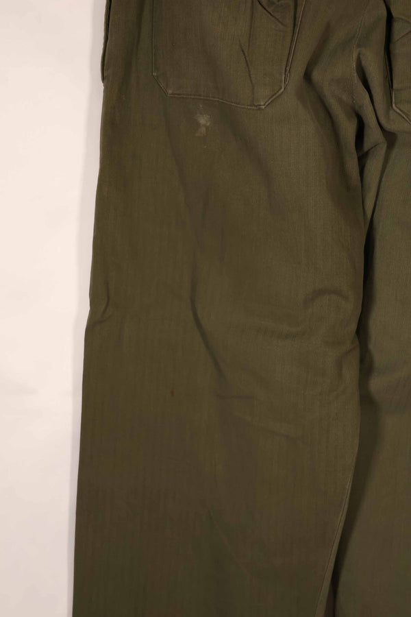 実物　WWII アメリカ製　イギリス軍　HBT　ジャングルトラウザーズ　中古品