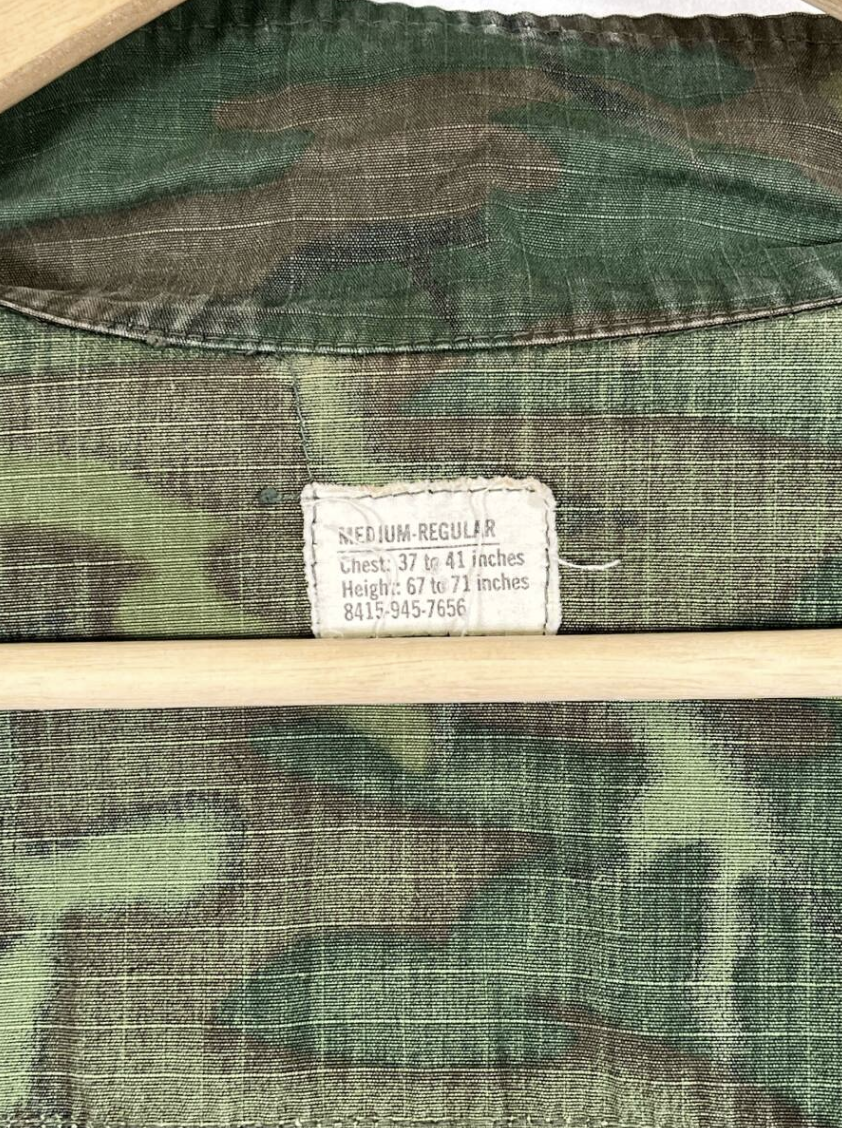 実物　1968年契約　M-R　アメリカ軍　ERDL　ジャングルファティーグ　ジャケット　ベトナム戦争　中古品　放出品　A