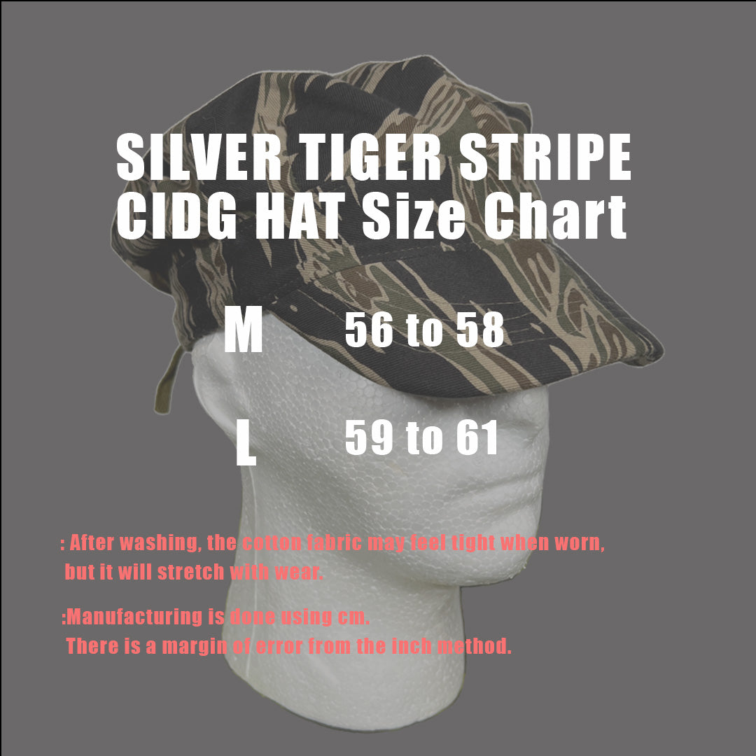 【2024年3月上旬頃納品】MILITARIA 1911 シルバータイガーストライプ　CIDG ハット　MADE IN JAPAN
