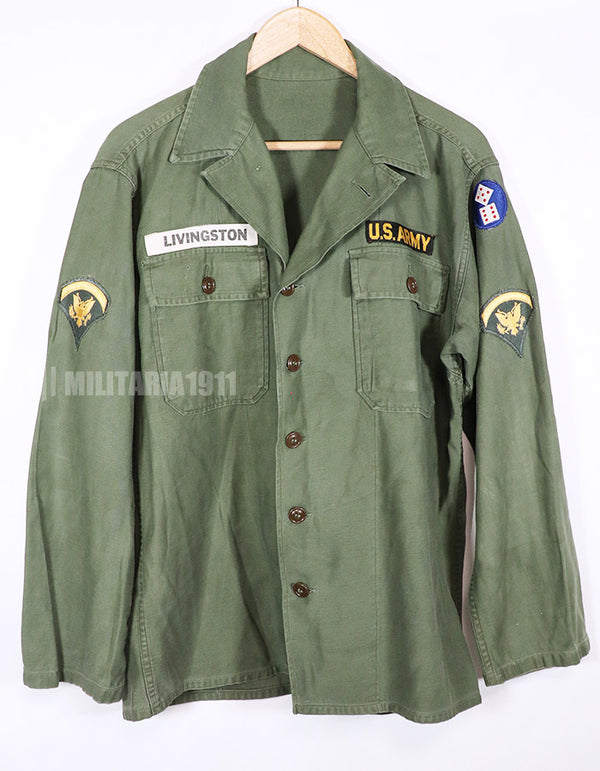 Real OG-107 early utility shirt, used with patch