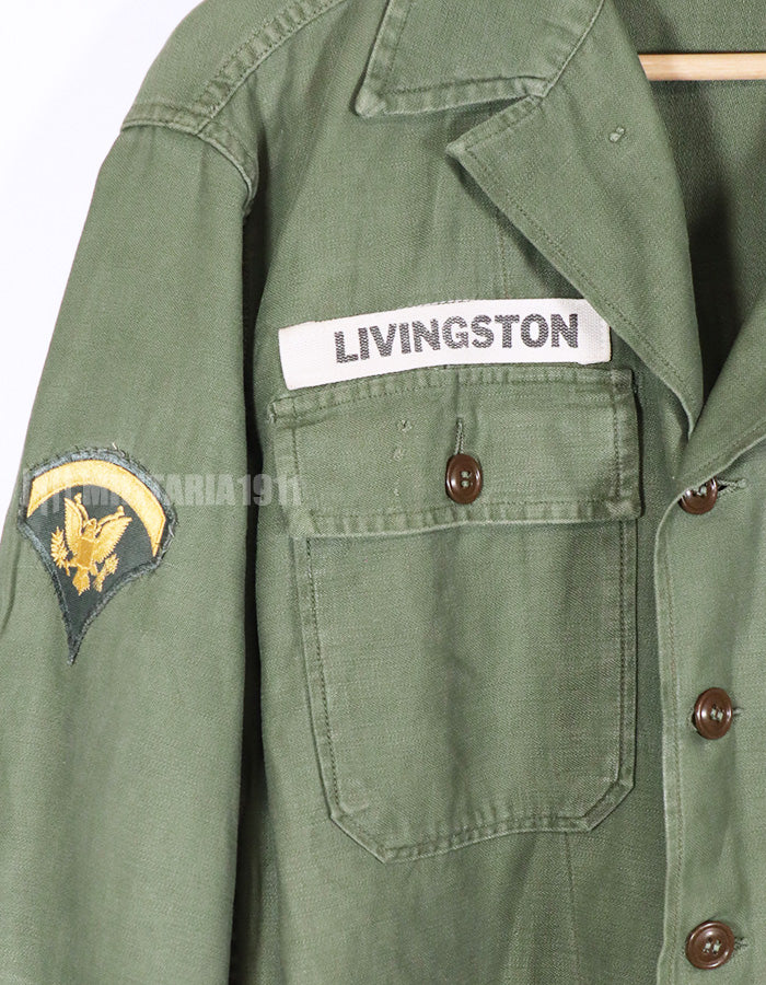 Real OG-107 early utility shirt, used with patch
