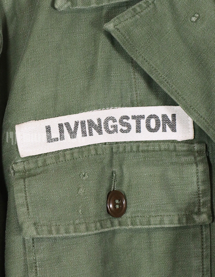 Real OG-107 early utility shirt, used with patch
