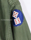 Real OG-107 early utility shirt, used with patch