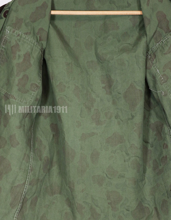 Real Korean Marine Corps Duck Hunter Camouflage Jacket During Vietnam War
