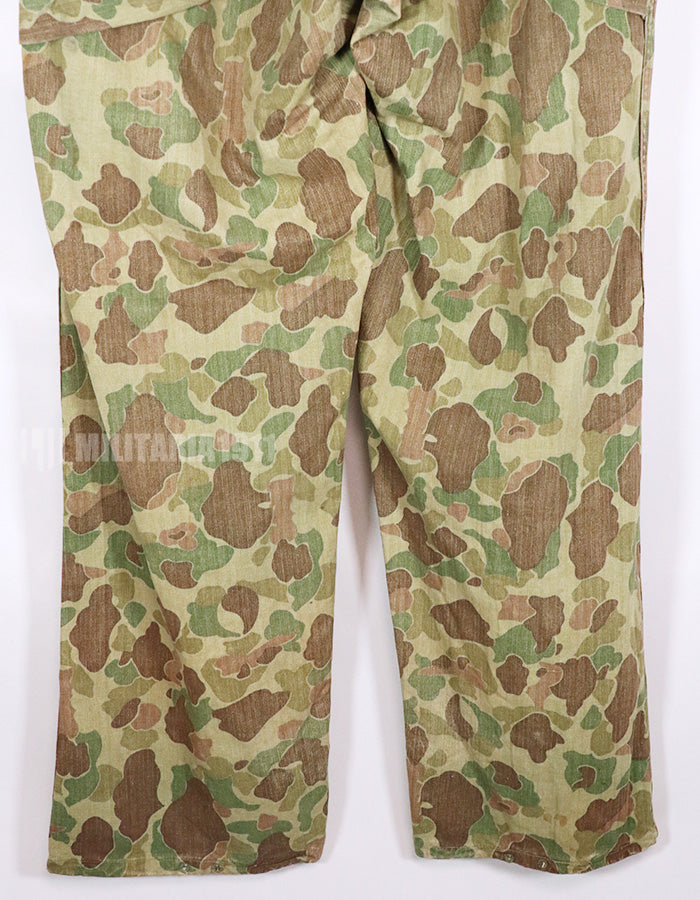 Real 1940s US Marine Corps Frog Skin Camouflage P44 Reversible Pants Used