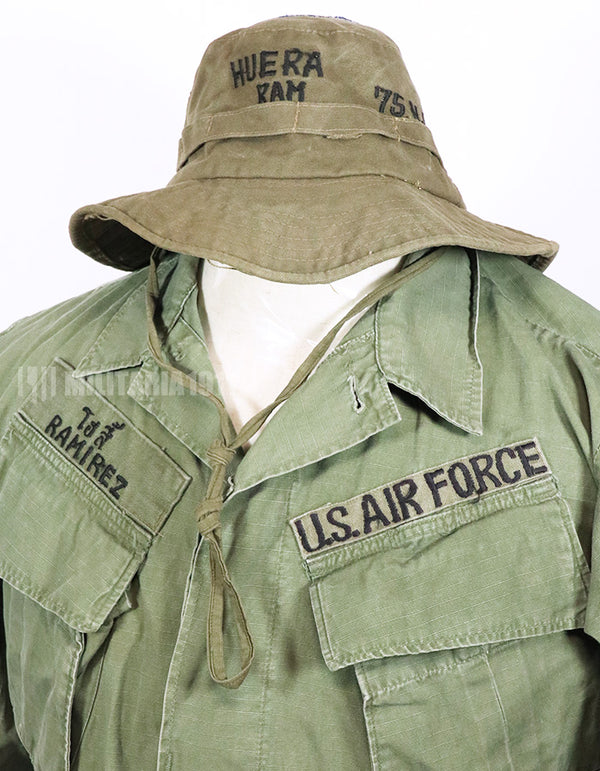 実物　アメリカ空軍　タイ駐屯　スーバニアハット&4th Modelファティーグジャケット　セット