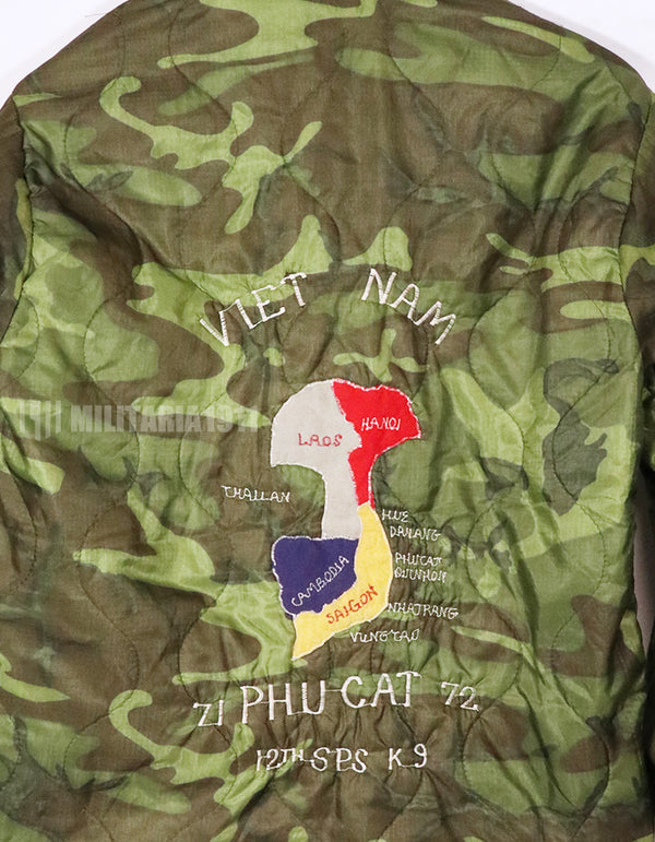 Civilian Souvenir Jacket PHU CAT 1971-1972 USAF K-9 Poncho Liner Jacket