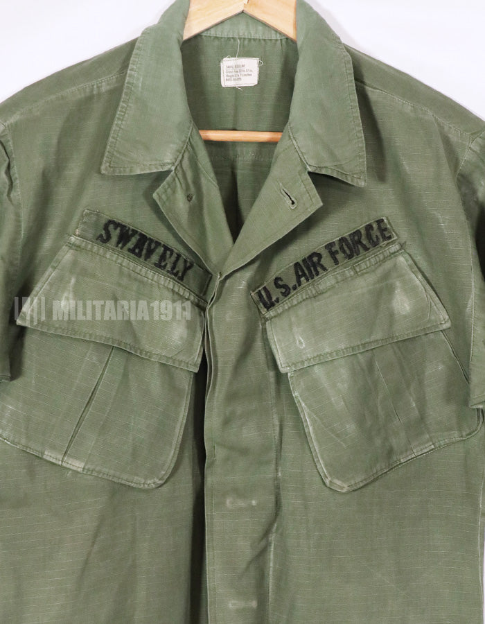 実物　1968年製　4th Model USAF ジャングルファティーグ　半袖カスタム&身幅カスタム　中古品