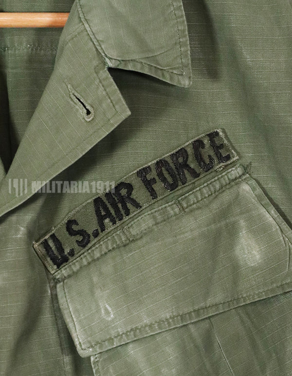 実物　1968年製　4th Model USAF ジャングルファティーグ　半袖カスタム&身幅カスタム　中古品