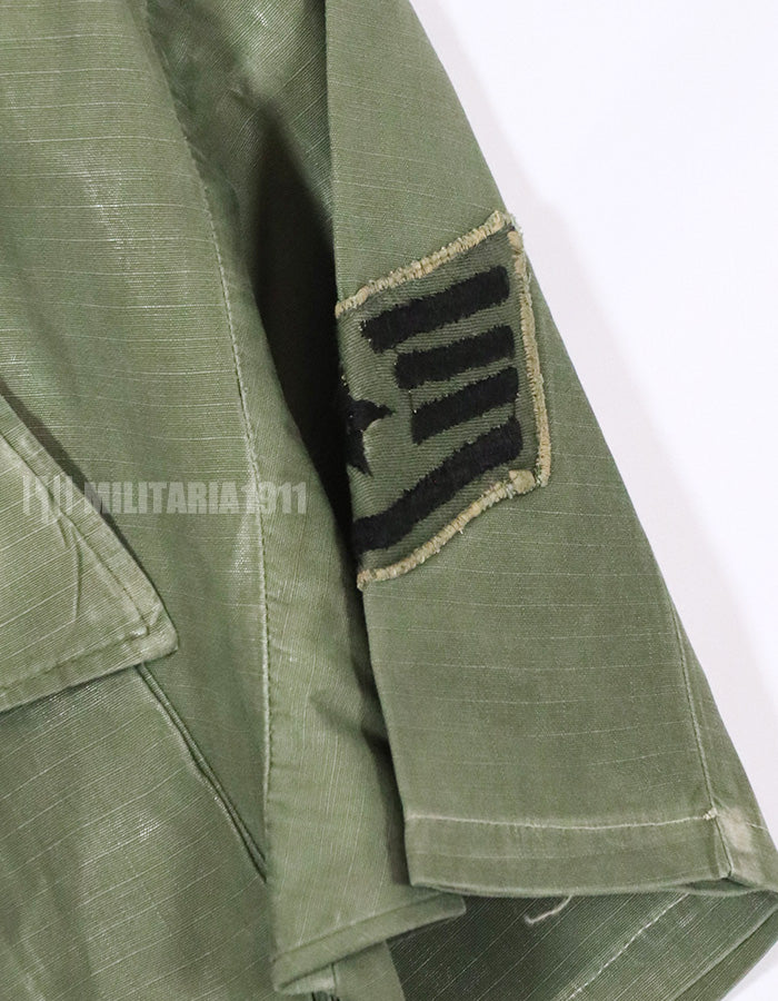 実物　1968年製　4th Model USAF ジャングルファティーグ　半袖カスタム&身幅カスタム　中古品