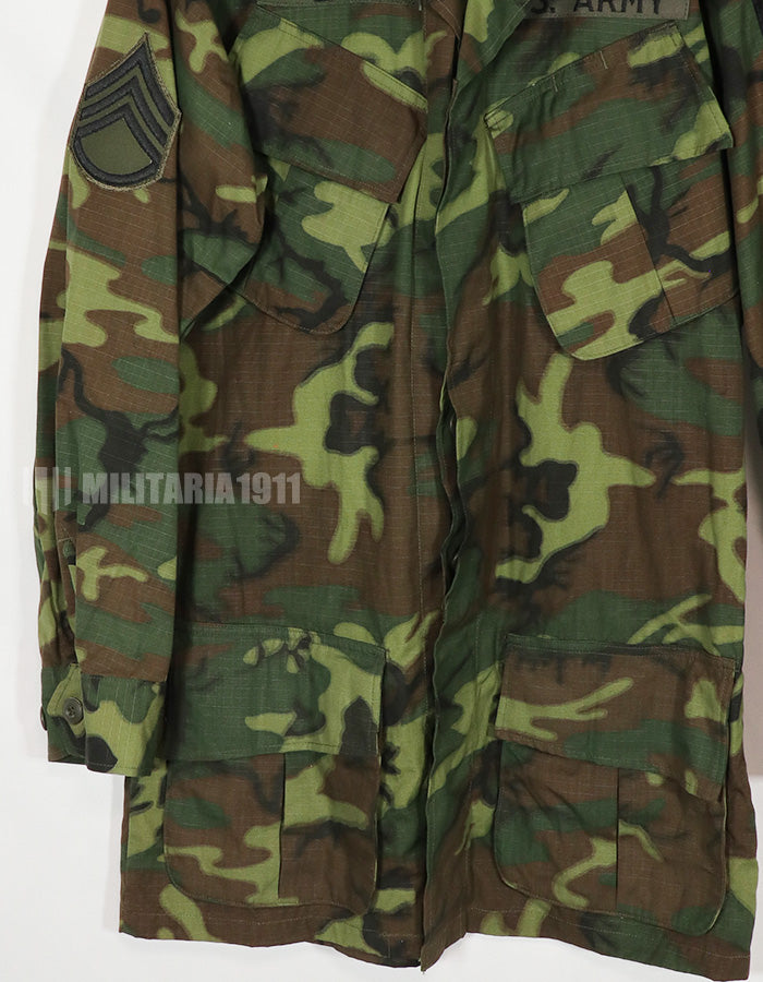 Real 1968 Ripstop ERDL Jungle Fatigue S-L 101 Airborne patch retrofitted