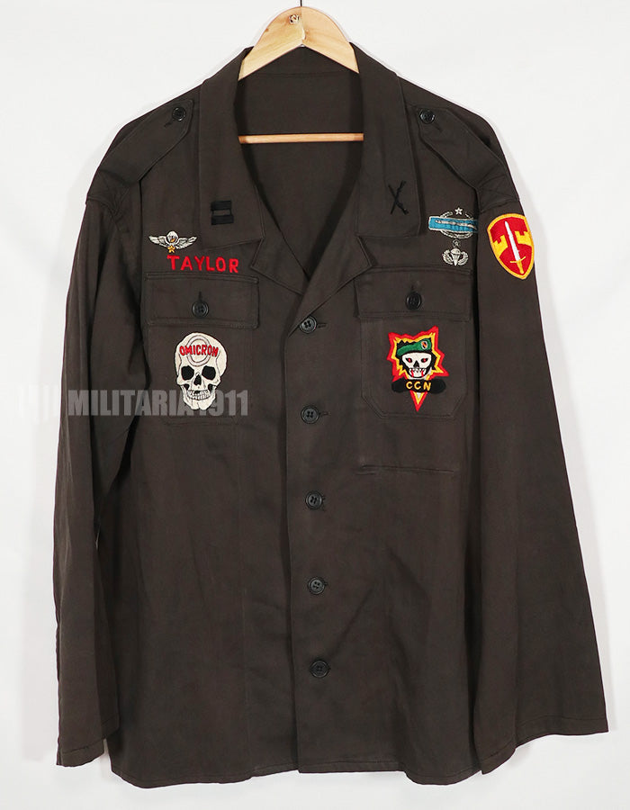 Replica MACV SOG 1-0 Black Jacket Direct Embroidery Old Replica Used