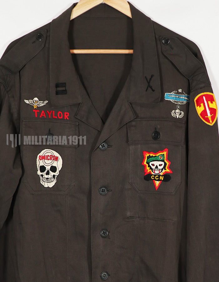 Replica MACV SOG 1-0 Black Jacket Direct Embroidery Old Replica Used