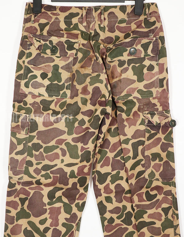 実物　CIDG Beogum迷彩　ローカルメイドダックハンター　パンツ　中古品　