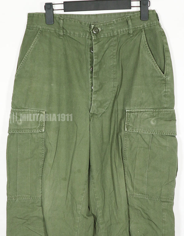 実物　1967年製　ポップリン製　ジャングルファティーグ　パンツ　中古品　状態良い